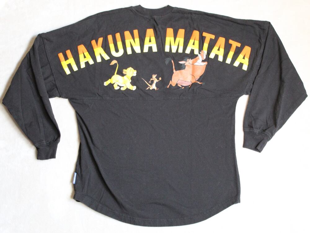 Lion King Spirit Jersey Disney Parks Womens XS Black Hakuna Matata Shirt Travel